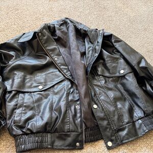 Cider Black Bomber Jacket